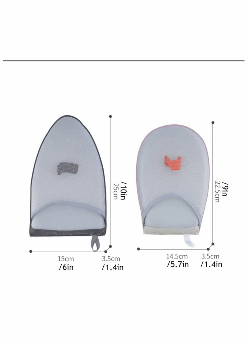 Portable Ironing Board Mini, Garment Steamer Glove Heat Resistant Waterproof Handheld Clothes Steamers Iron for Business Trip Travel