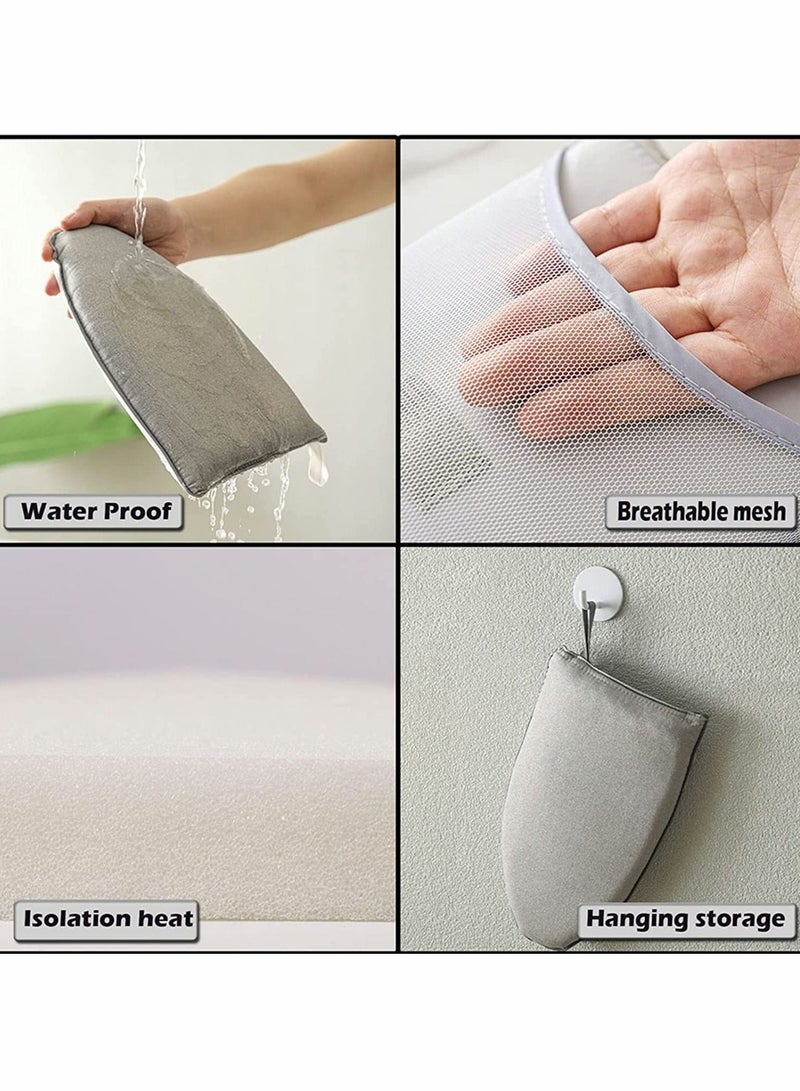 Portable Ironing Board Mini, Garment Steamer Glove Heat Resistant Waterproof Handheld Clothes Steamers Iron for Business Trip Travel