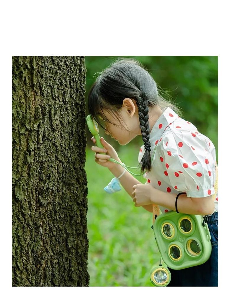 Kids Explorer Kit Nature Exploration Toy Outdoor Adventure For Boys Girls,Bug Catching Pack, Magnifying Glass, Kaleidoscope Children's Gift