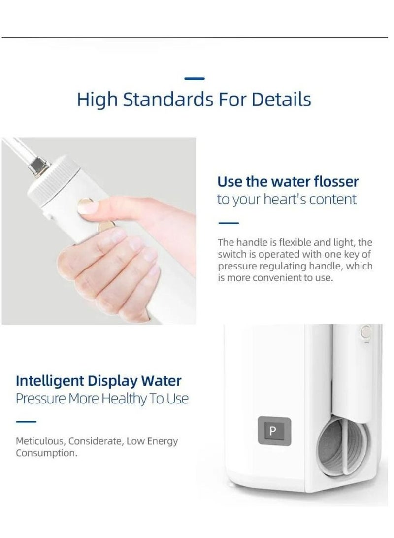 Dental Water Flosser 600ml Large Water Tank Led Display Teeth Cleaner Tooth Oral Irrigator