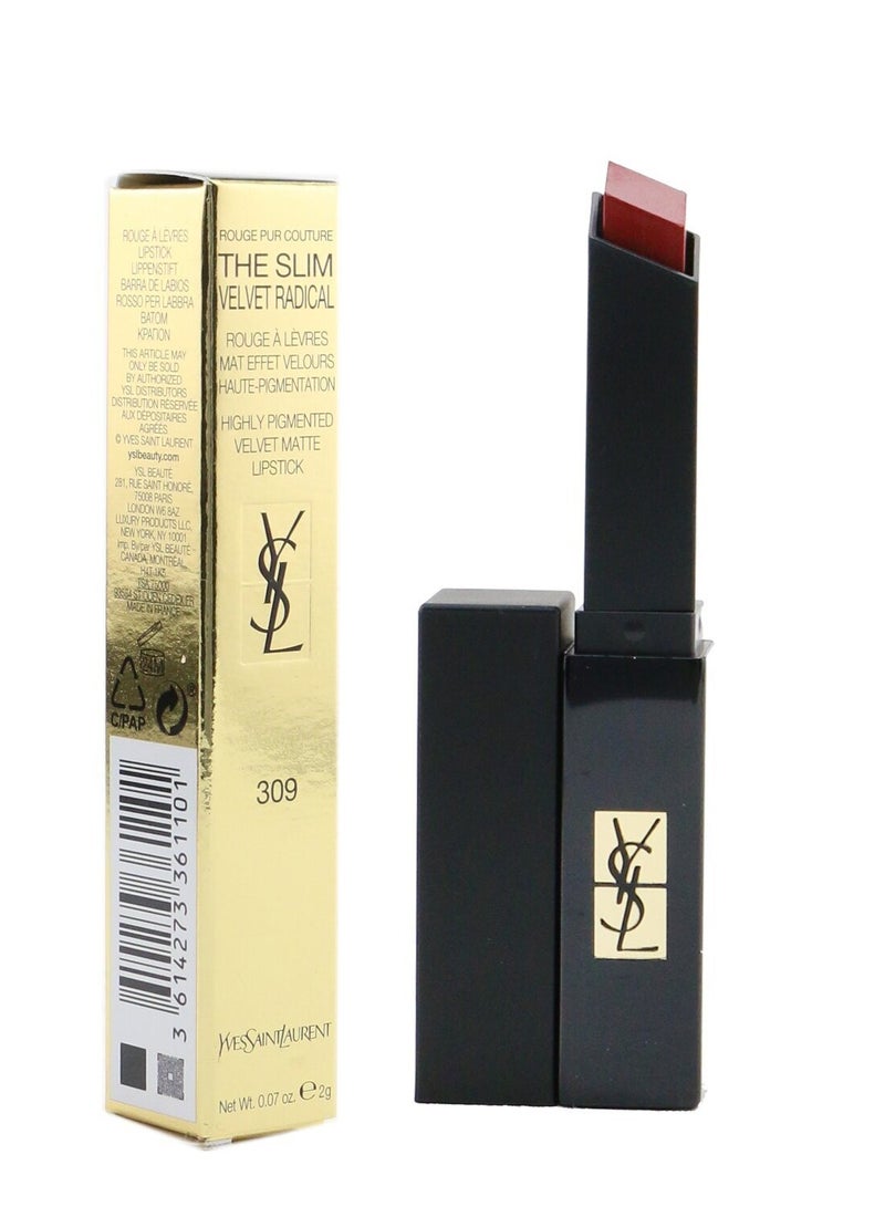 The Slim Velvet Radical Matte Lipstick 2g-309 FATAL CARMIN