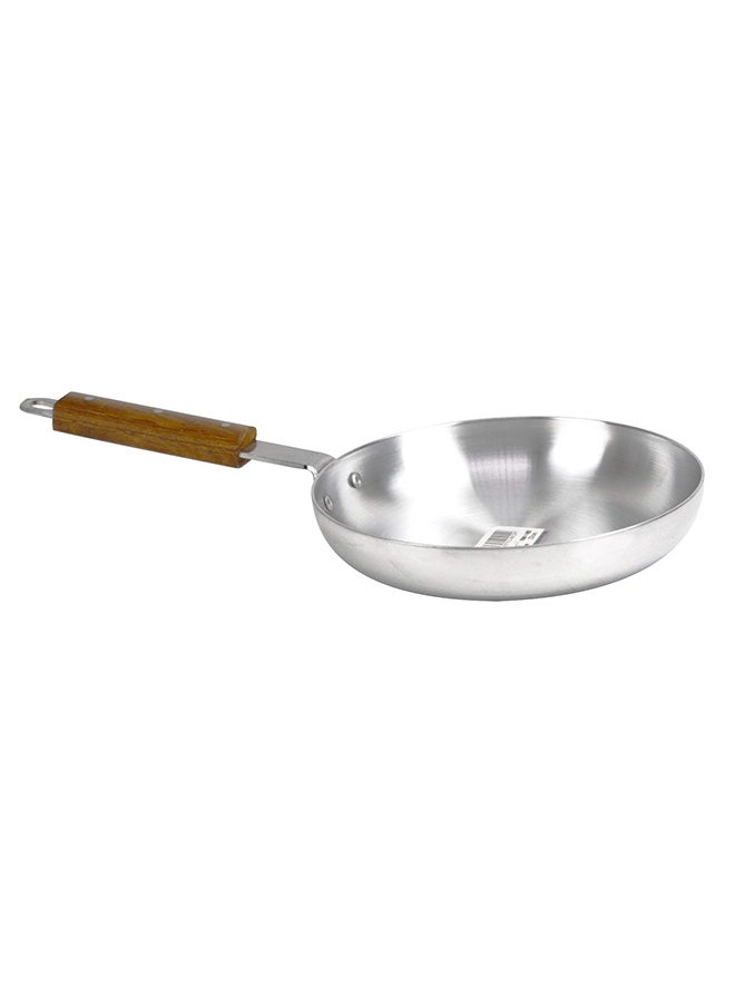 Aluminium Fry Pan With Wood Handle silver 22cm