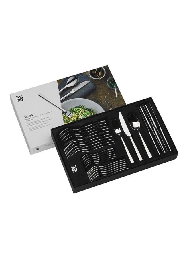 30-Piece Florenz Cutlery Set Silver