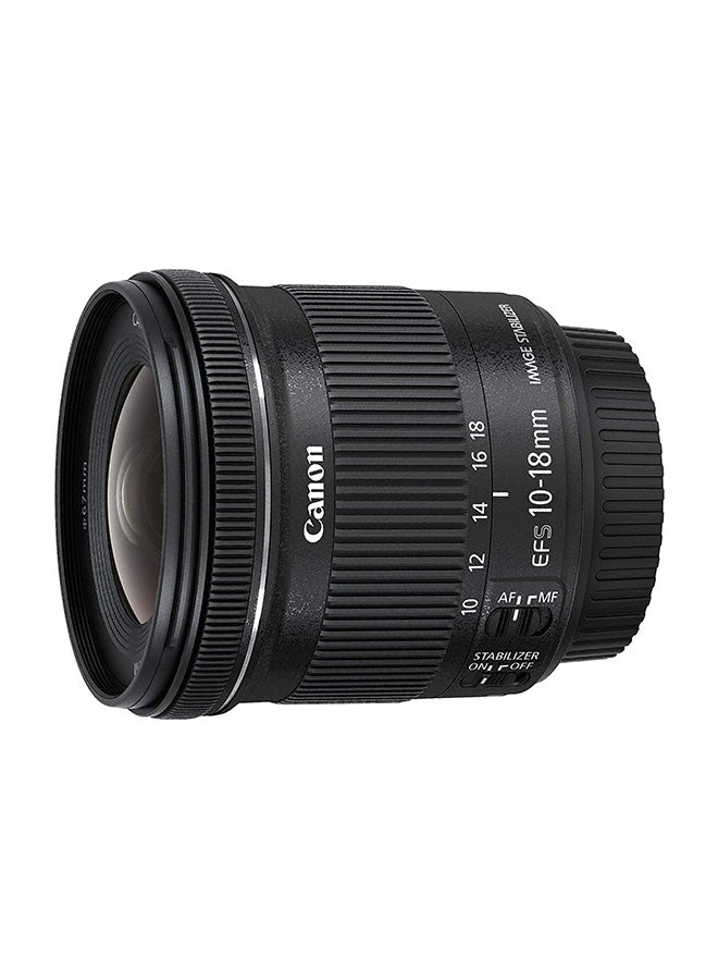 High Grade 10-18mm f/4.5-5.6 Wide Angle STM Lens Black
