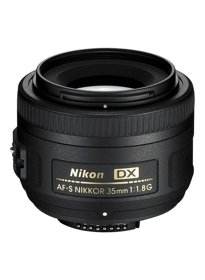 AF-S DX Nikkor 35mm f/1.8G Wide Angle Prime Lens Black
