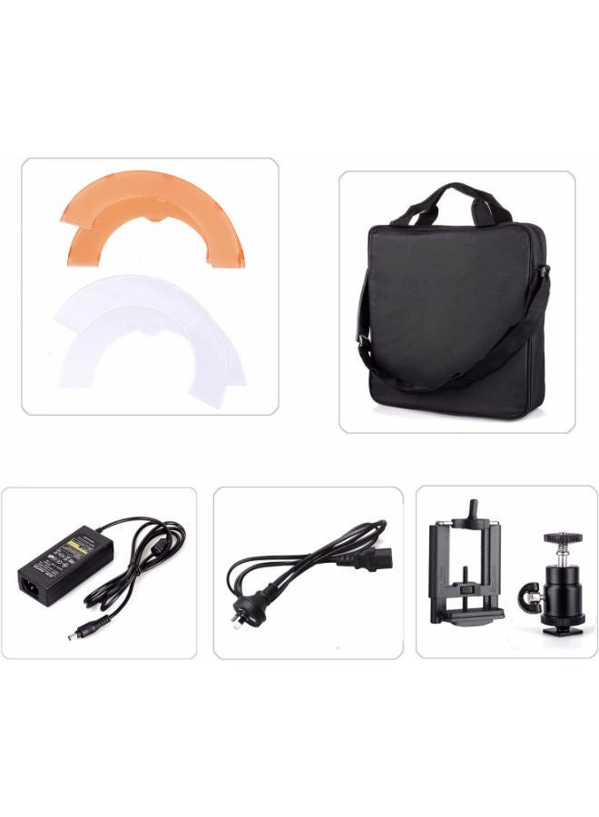 Stepless Adjustable Ring Light with Tripod And Phone Clamp - Es180,180 Pieces