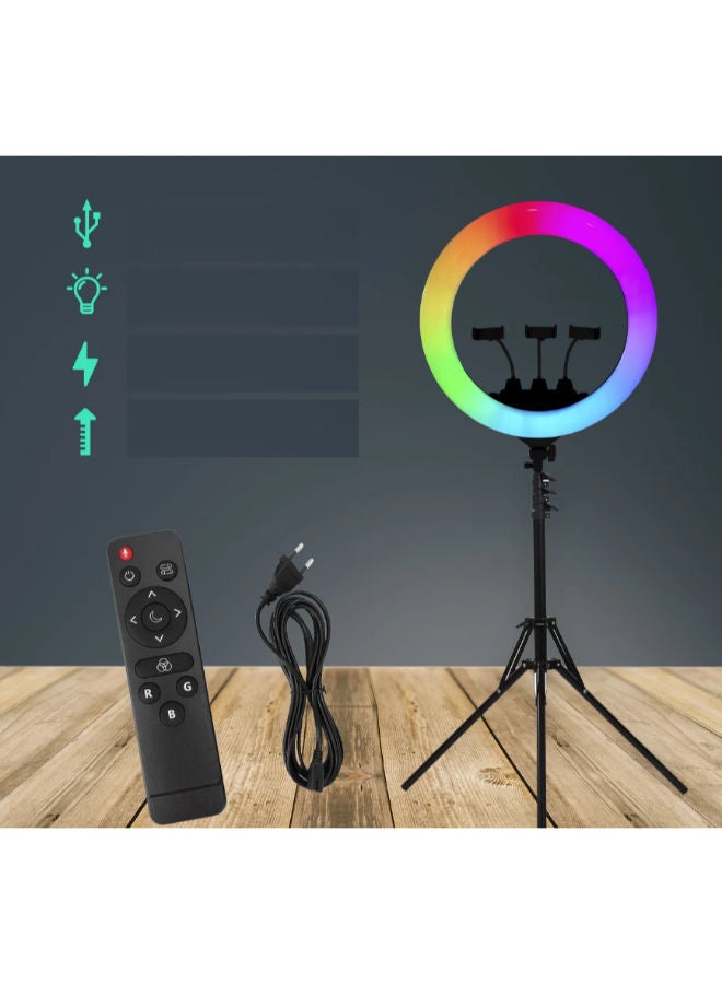 MJ56 Size: 22inch Modes, RGB Lights With remote controller, 3 phone holders, carry bag. 2.1M stander
