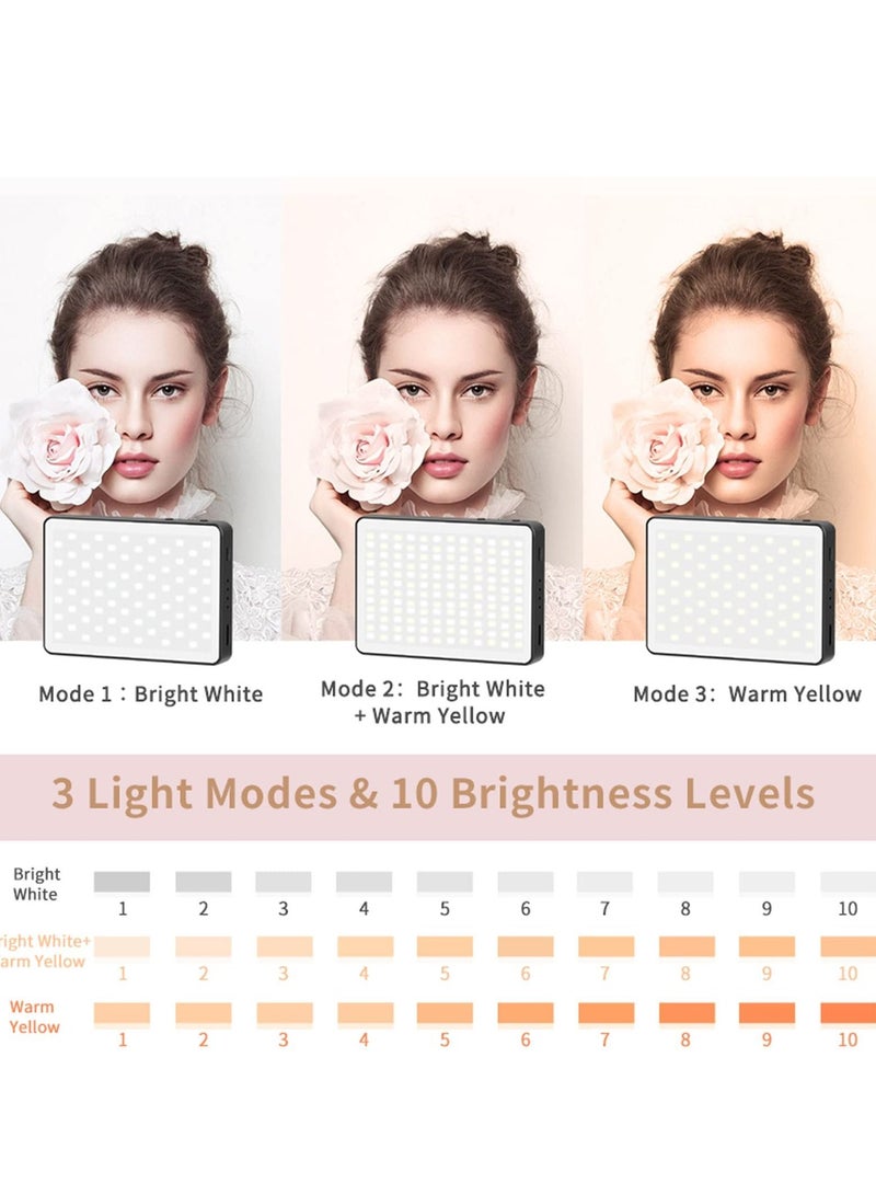 Video Conferencing Lighting, 3 Light Modes Portable LED Clip for Webcam Zoom Call Lighting Selfie