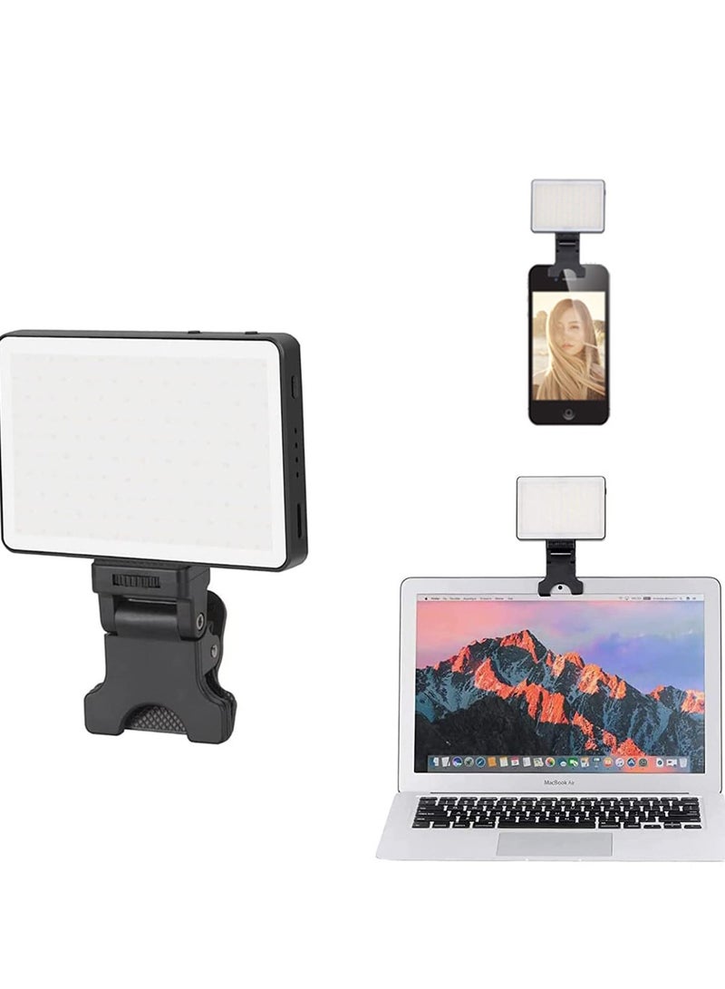 Video Conferencing Lighting, 3 Light Modes Portable LED Clip for Webcam Zoom Call Lighting Selfie