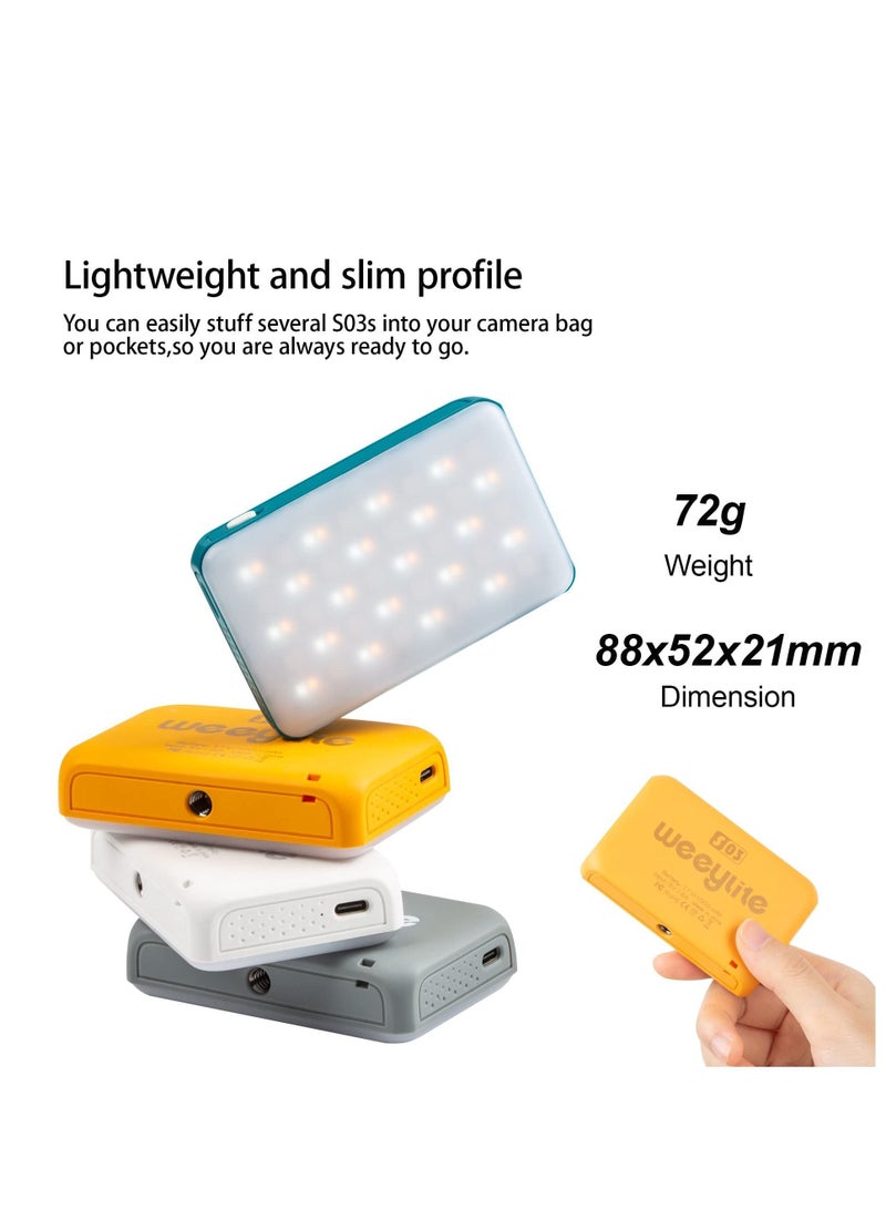RGB Video Light, Bluetooth APP Control LED Camera Light 360° Full Color CRI95+ Dimmable 2800K-6800K Rechargeable Photography Lighting for DSLR, Conference, Vlog-Blue