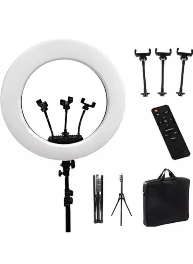 Ring Light With Photography tripod Stand And Remote Control for tiktok, snapchat, youtube, online streaming , 14-inch Big Selfie light Rl-14 Black