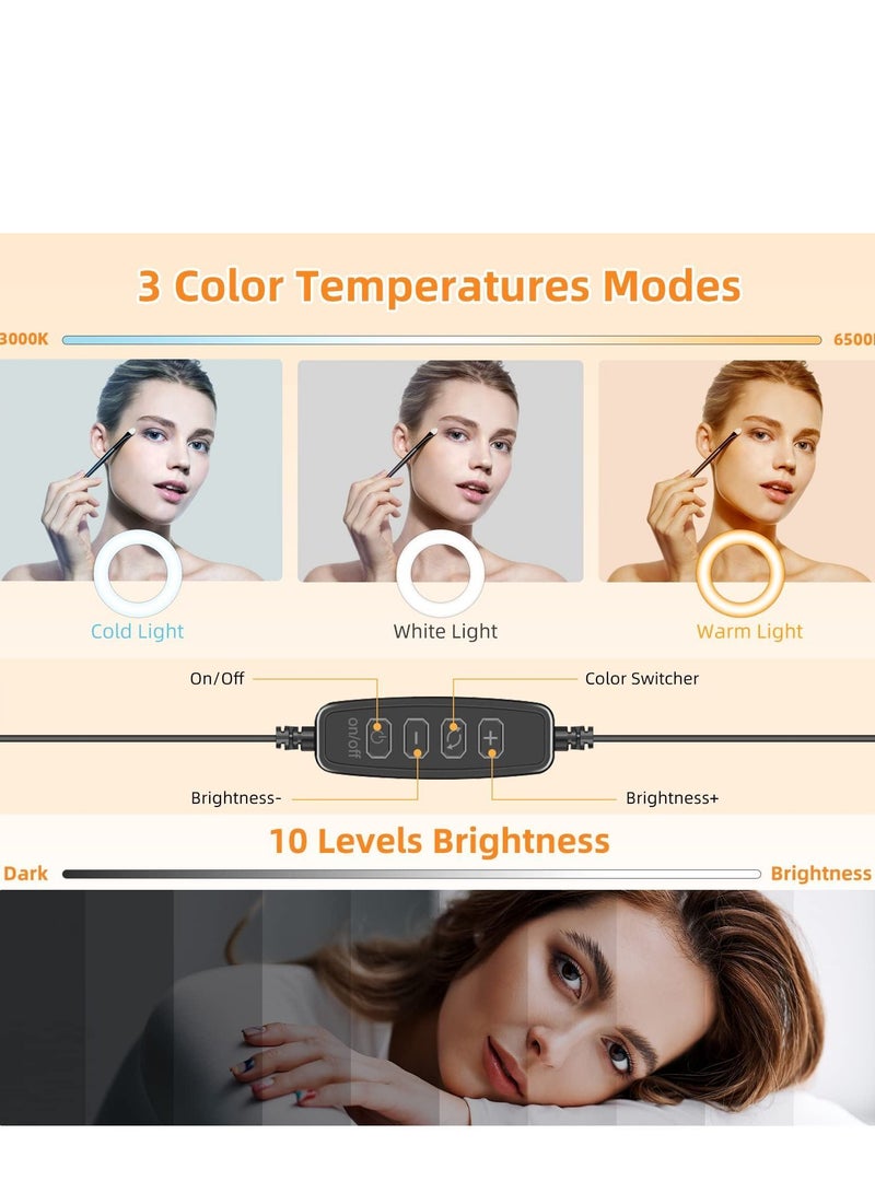 Ring Light for Computer Laptop, Video Conference Lighting kit Zoom Meetings, 5