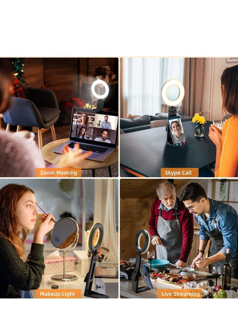 Ring Light for Computer Laptop, Video Conference Lighting kit Zoom Meetings, 5