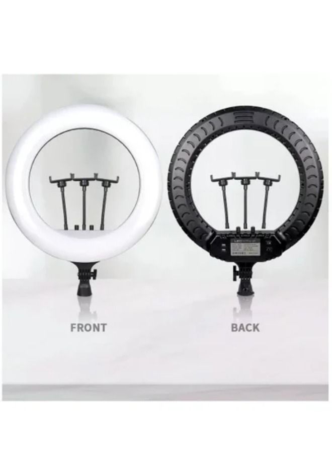 Ring Light With Photography tripod Stand And Remote Control for tiktok, snapchat, youtube, online streaming , 14-inch Big Selfie light Rl-14 Black