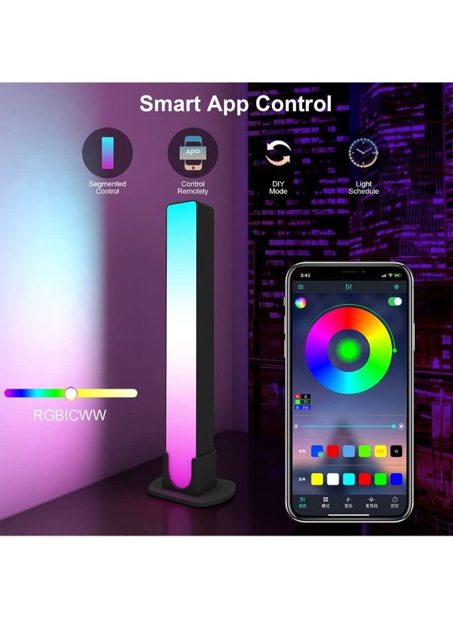 Smart LED RGB Light Bar for room corner gaming light fancy decorations constable all devices