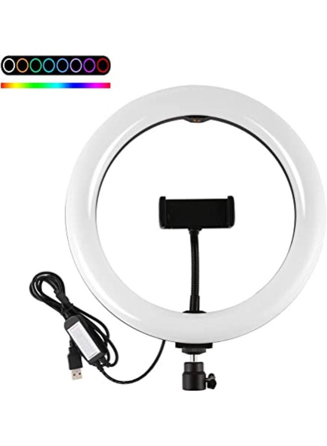 14 inch MJ36 RGB soft ring light Circle Photography Lighting 16 colour Led RGB Ring Light with Phone Tripod Stand