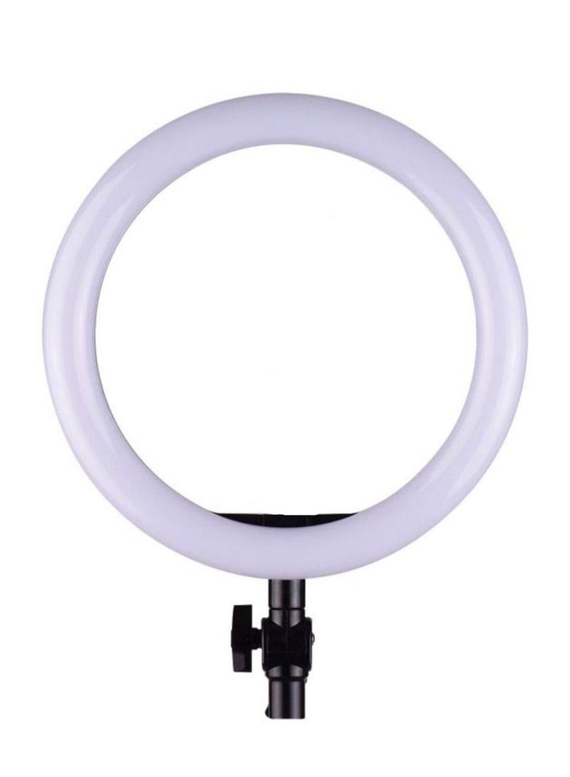 12-Inch LED Dimmable Photography Ring Light White, 3 Lighting Modes,Brightness Adjustable for Live Streaming Selfie Photography Video Shooting