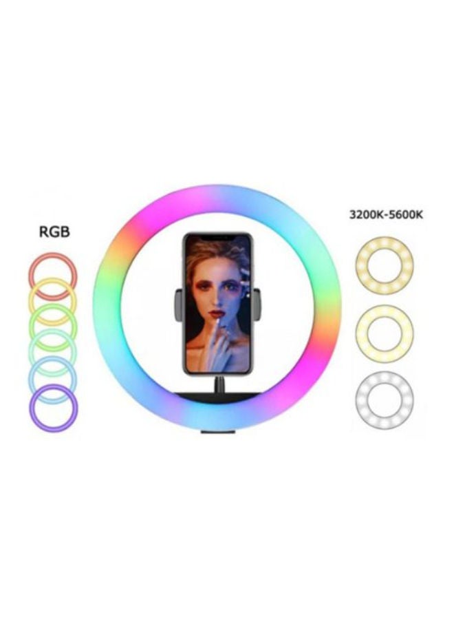 MJ33 RGB LED | Soft Ring Light 26CM | With Phone Holder | Ring Light