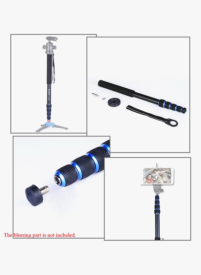 Adjustable Telescopic Walking Stick Black