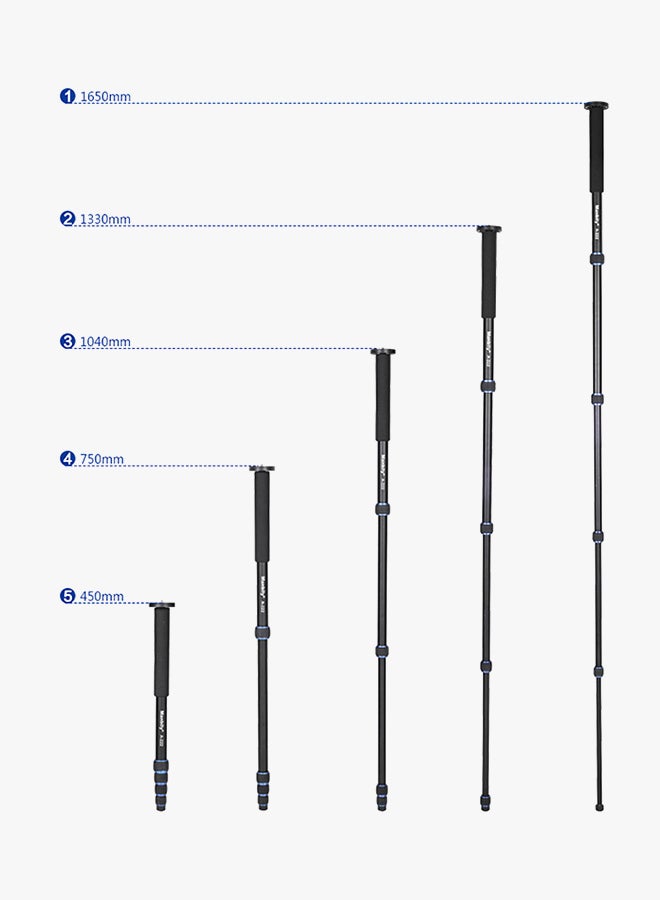 Adjustable Telescopic Walking Stick Black