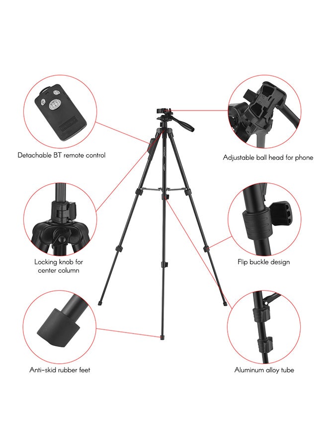 VCT-6208 Portable Tripod Black