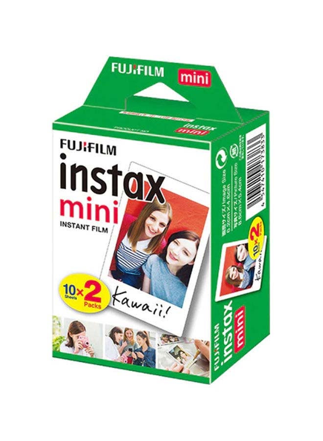 Instax Mini Instant Film Pack Of 2 x 10 Sheets White