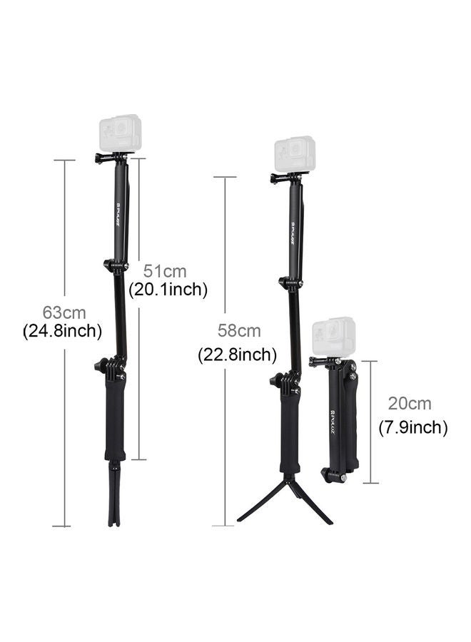 3 Way Floating Handle Tripod Black