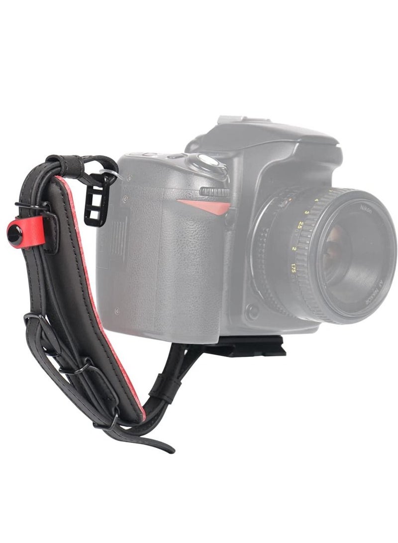 Universal Camera Wrist Hand Strap,Adjustable Leather Grip Strap,Photographers Wristband for DSLR