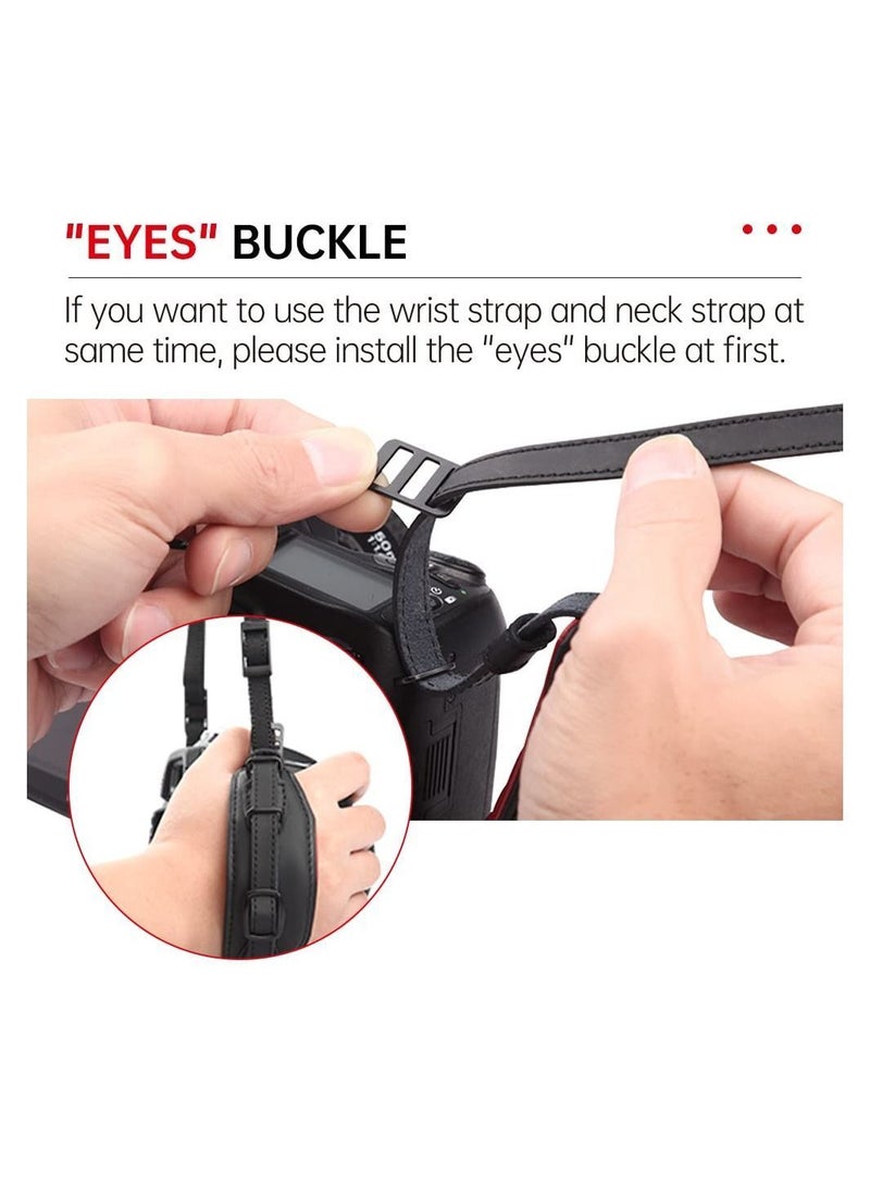 Universal Camera Wrist Hand Strap,Adjustable Leather Grip Strap,Photographers Wristband for DSLR