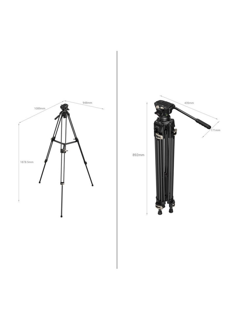 SmallRig Heavy-Duty Fluid Head Tripod AD-01 3751