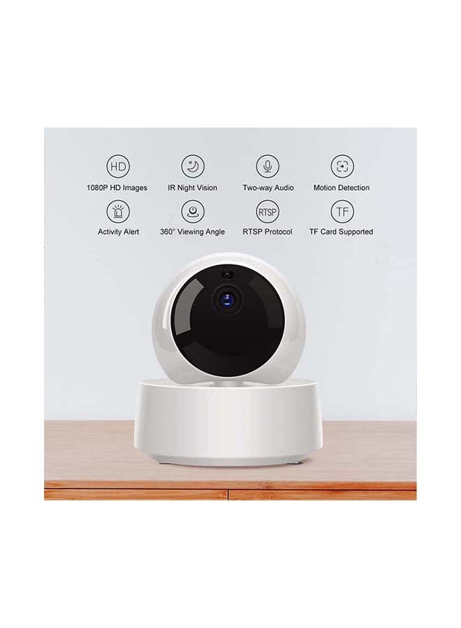 GK-200MP2-B Smart Wi-Fi Wireless IP Security Camera1080P Full HD IR Night Vision 2-way Audio Interconnect Devices Support TF Card Storage Does Not Come With The Plug