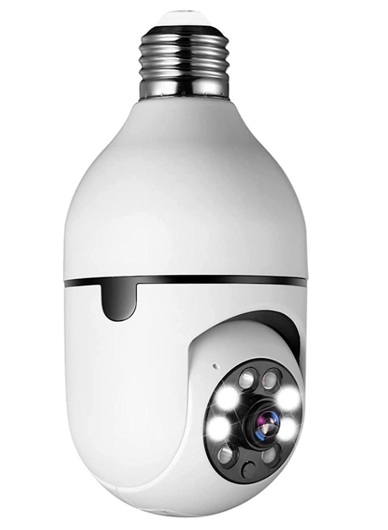 Pan Tilt Security Light Camera V380 130W dpi Smart Wireless WIFI Full Color Bulb Camera 2.4Ghz 360 Degree E27 Panoramic IP Camera