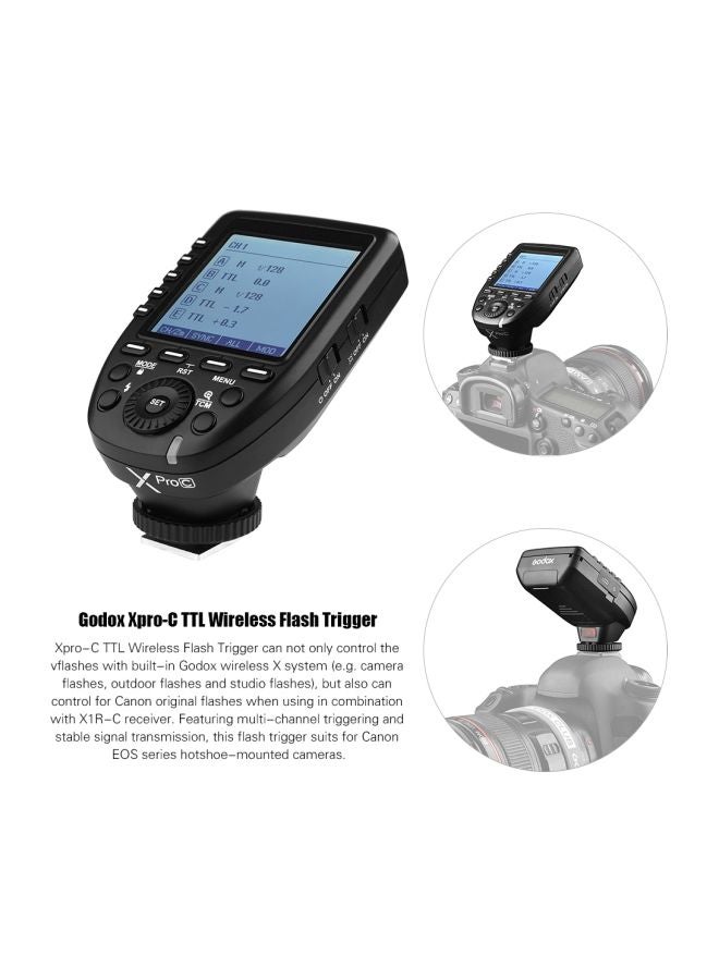 Xpro-C E-TTL II Flash Trigger Transmitter For Canon EOS Series