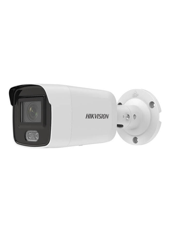 4MP ColorVu Fixed Mini Bullet Network Camera, 2.8mm Fixed Focal Lens, H.265+ Compression, Built In Microphone, 24/7 Colorful Imaging, 40m Light Range, Dust Resistant | DS-2CD2047G2-L(U)