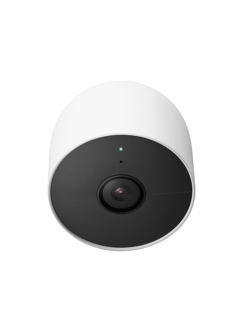 Nest cam Indoor or Outdoor Camera Battery 2 Pack 1080p GA01894-US - Snow