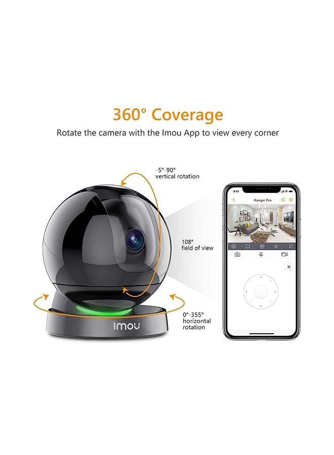 QHD Indoor WIFI Security Camera / Human Detection / Active Deterrence / Night Vision / Smart Tracking / Privacy Mask / 2-Way Audio / Auto-Tour / SD card (up to 256GB) Alarm Notifications / Rex 4MP