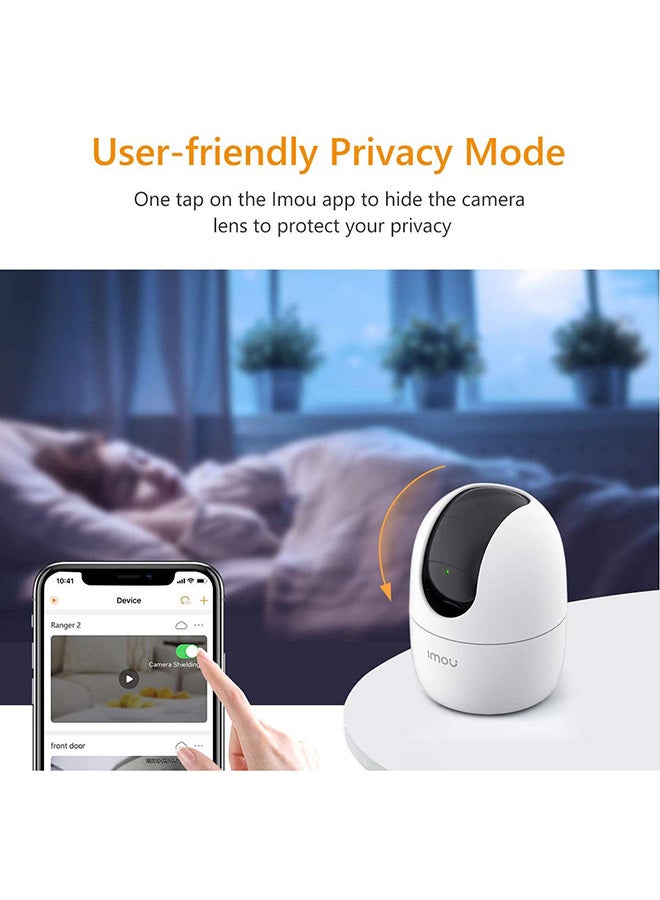 Indoor Wi-Fi Security 1080P Pan/Tilt Dome Home Surveillance Camera With Human Detection/Smart Tracking/Privacy Mask/Smart Sound Detection/Two-Way Audio And Night Vision