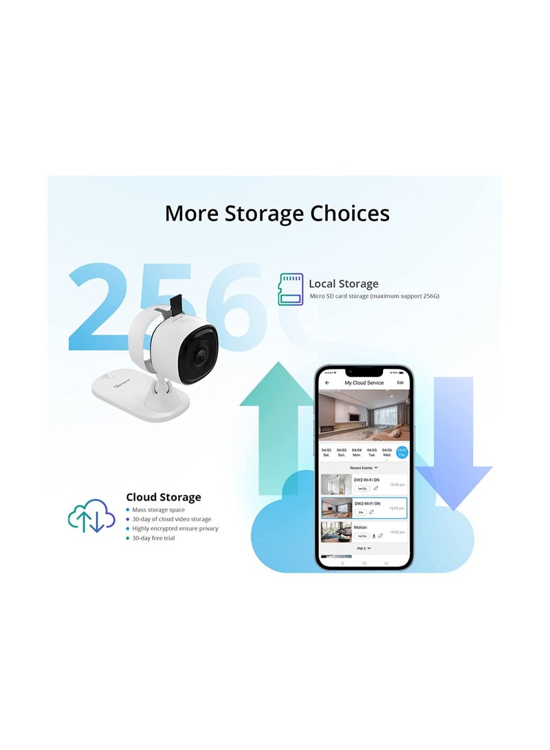 SONOFF 1080P WiFi Smart Surveillance Camera Indoor Home Security CAM Mini Camera, Ultra Clear Night Vision, Two Way Audio, Mobile Tracking Compatible with Alexa, Google Home