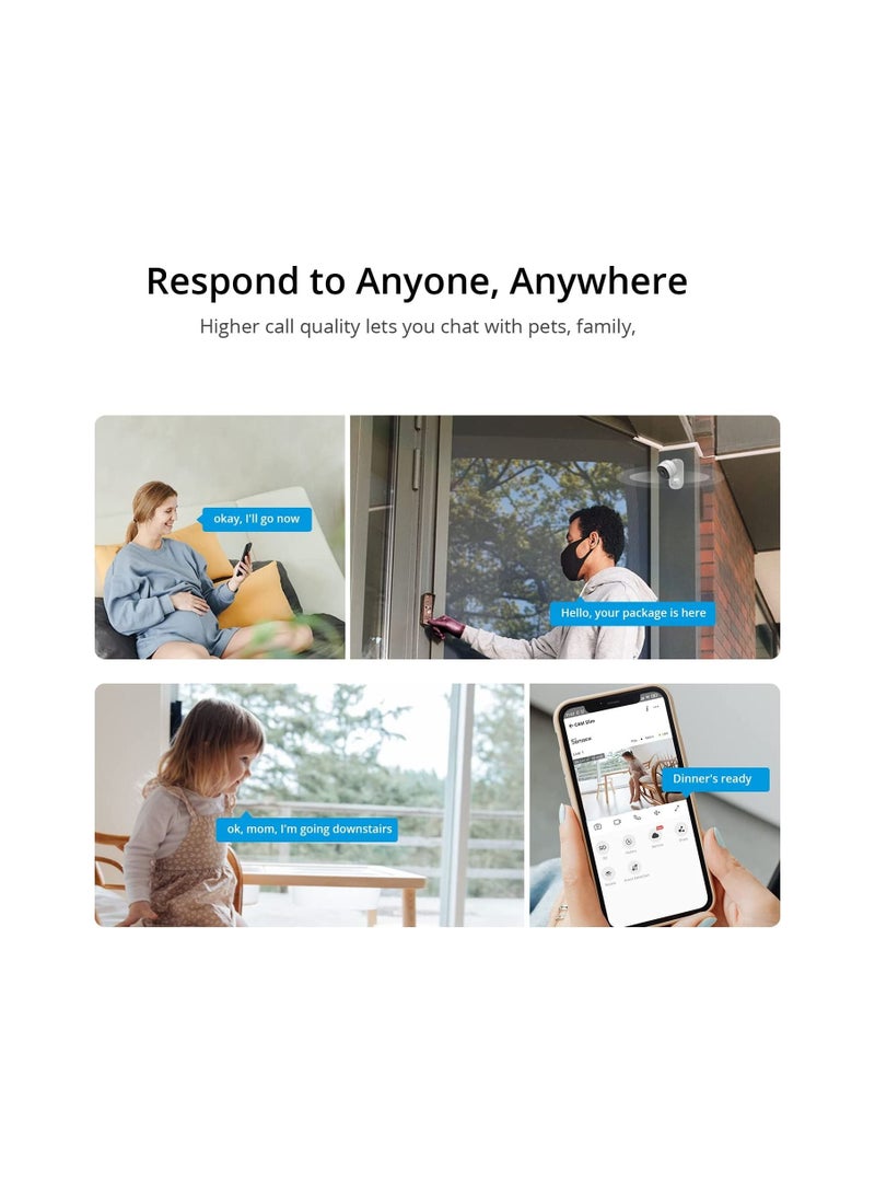 SONOFF 1080P WiFi Smart Surveillance Camera Indoor Home Security CAM Mini Camera, Ultra Clear Night Vision, Two Way Audio, Mobile Tracking Compatible with Alexa, Google Home