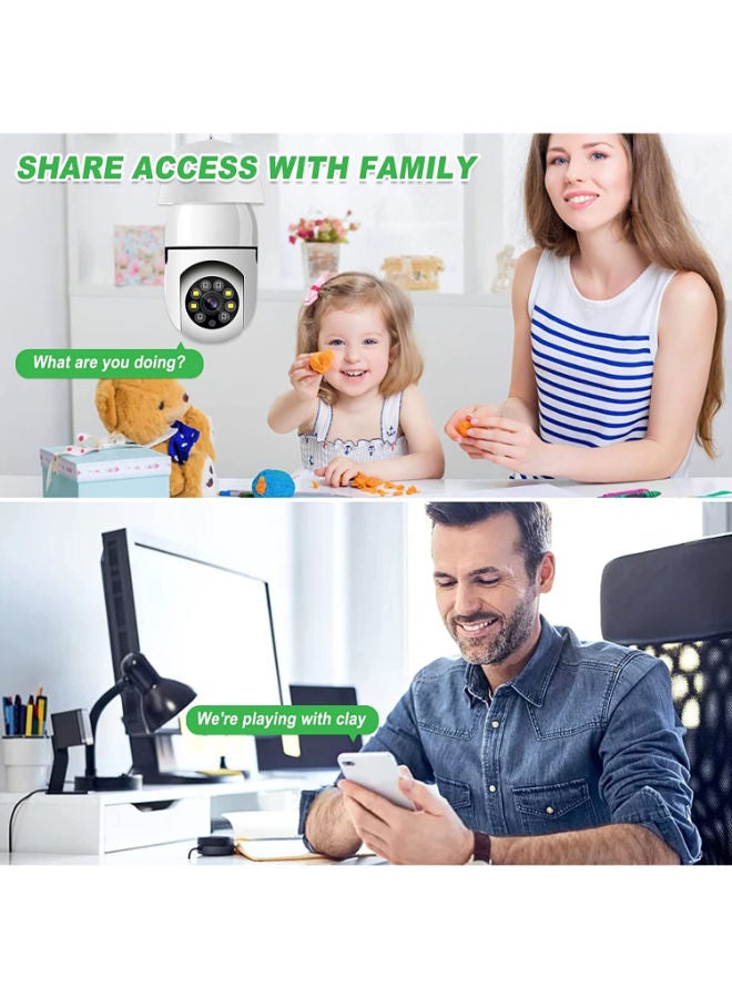 Y22-1080P light bulb IP Camera Camera dual light HD night vision wireless camera wifi camera cloud table lamp
