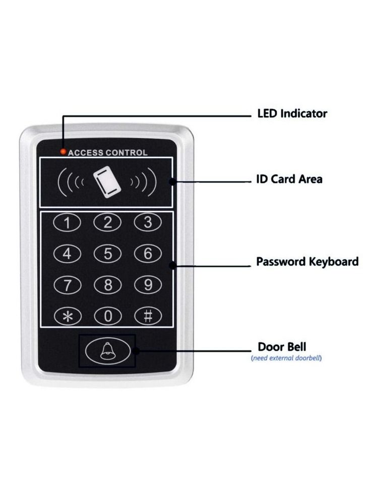 Standalone Access Control/Indoor / 500 cards or Pins capacity