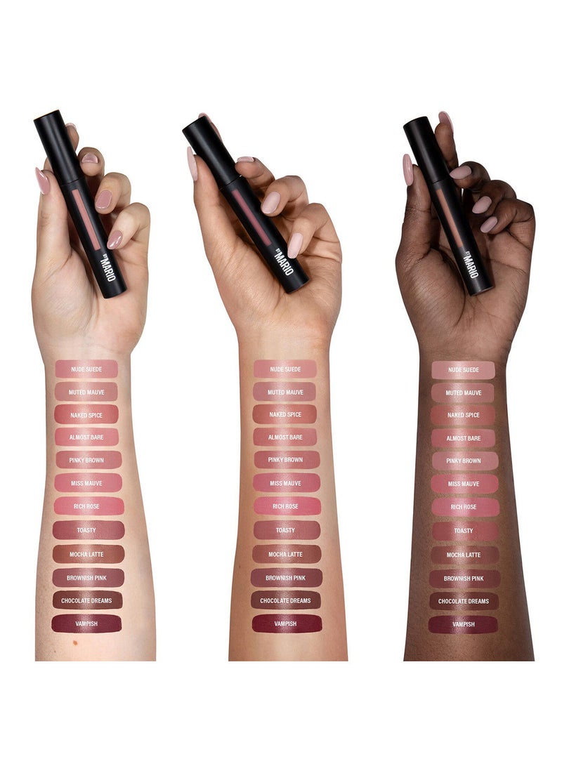 Ultra Suede™ Cozy Lip Crème Mocha Latte - Cool Midtone Brown