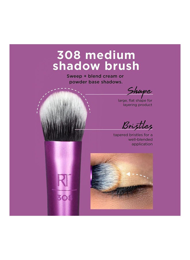 Eyeshadow Brush Set, Makeup With Gel Eyeliner, Flat Eye, And Eyelash Brushes, Sponge Blender For Eyeshadow, Foundation, Blush, And Concealer Set Of 13 Set of 01991,01997