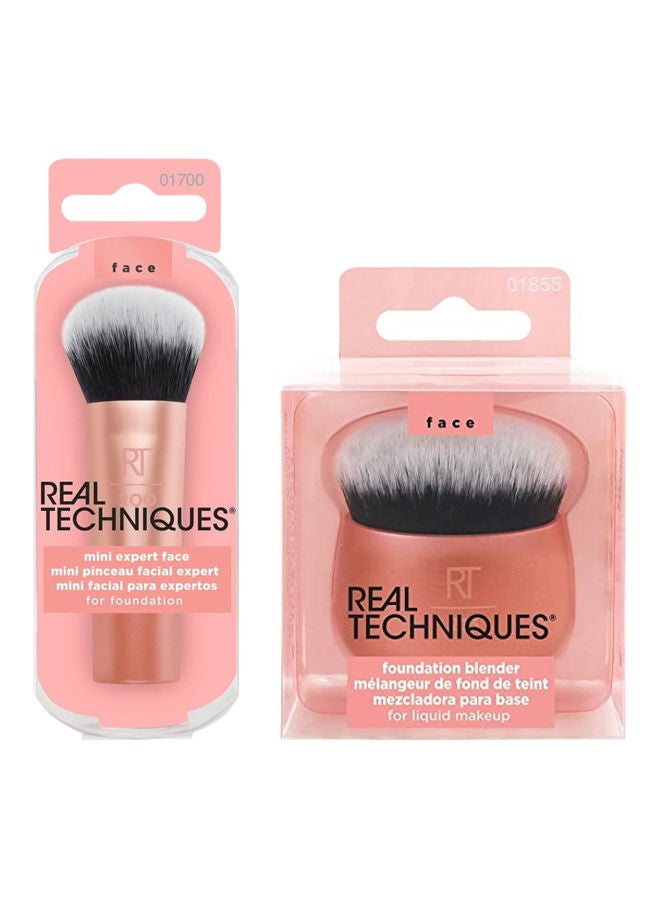 1855 Makeup Blender Brush And Sam And Nic Mini Expert Face Brush Multicolour