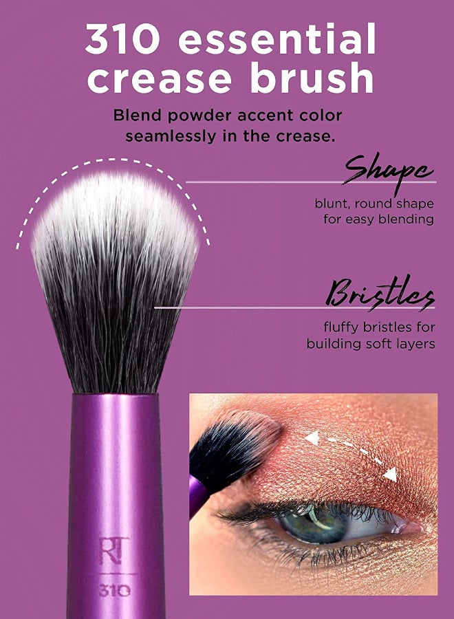 Flawless Base Brush Set and Eyeshadow Brush Set with 6 Miracle Sponges Multicolour