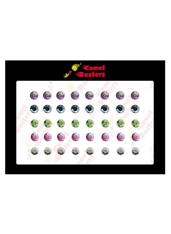 Beautiful Multicolor Stone Bindi (4 Mm) (Bin1011)