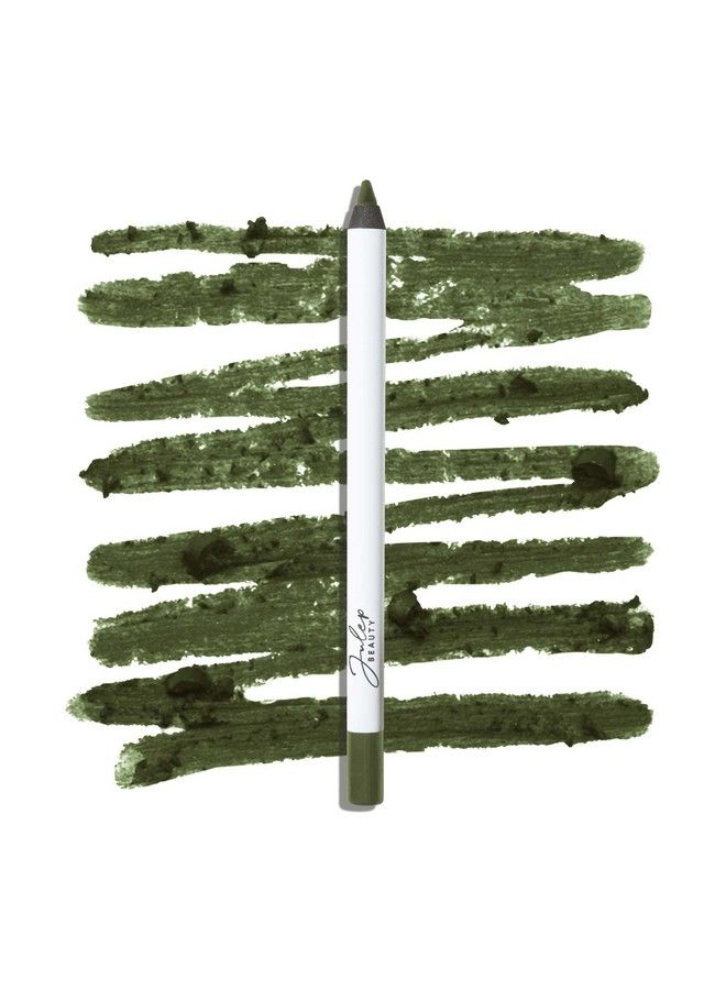 When Pencil Met Gel Sharpenable MultiUse Longwear Eyeliner Pencil Camo Green Matte TransferProof High Performance Liner