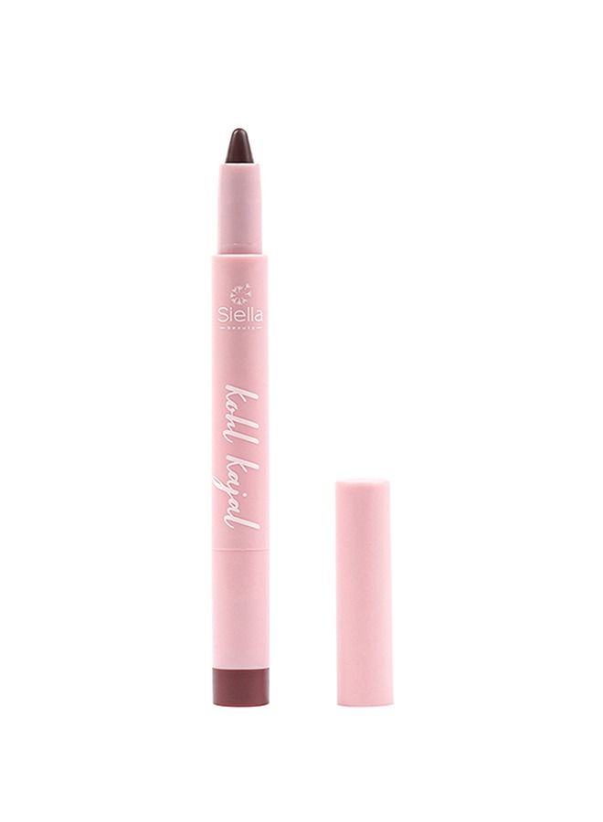 Multi Purpose Maroon Creamy Kohl Kajal 0.9gm Long Stay With One Swipe Smooth Application 3-in-1 Kajal Eyeliner Smokey Eyeshadow