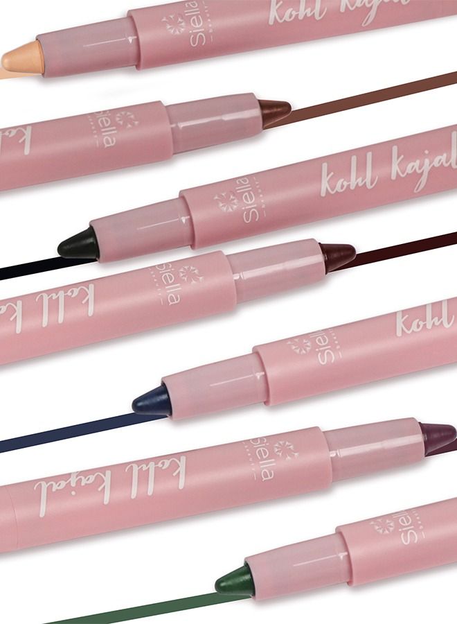 Multi Purpose Maroon Creamy Kohl Kajal 0.9gm Long Stay With One Swipe Smooth Application 3-in-1 Kajal Eyeliner Smokey Eyeshadow