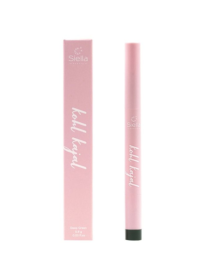 Multi Purpose Deep Green Creamy Kohl Kajal 0.9gm Long Stay With One Swipe Smooth Application 3-in-1 Kajal Eyeliner Smokey Eyeshadow